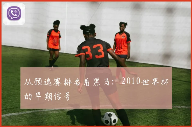 从预选赛排名看黑马：2010世界杯的早期信号